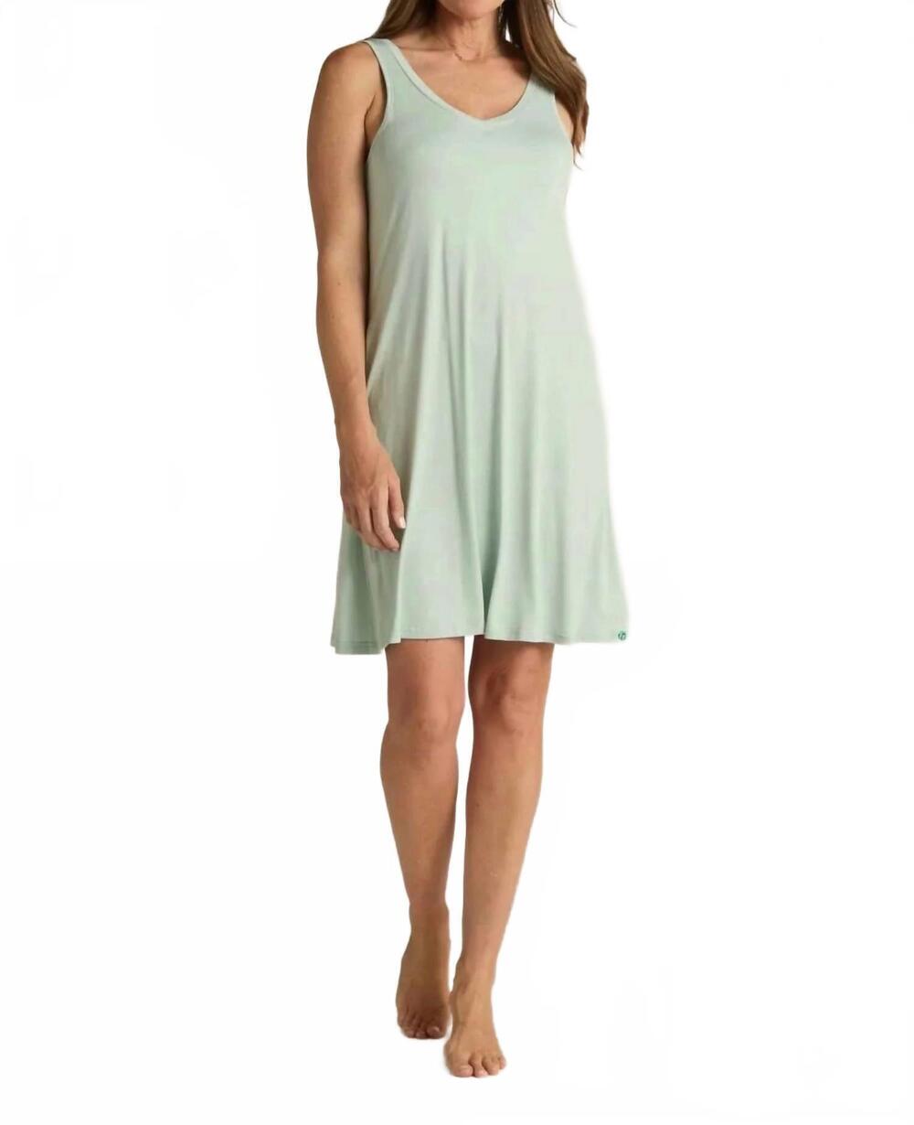 NEW FACEPLANT DREAMS v-neck nightshirt in aqua